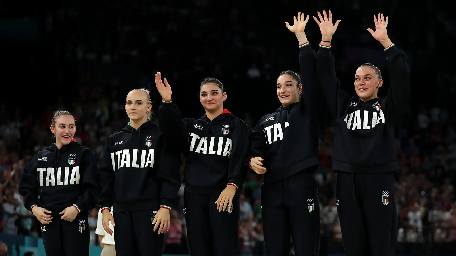 Per l'Italia grande emozione anche durante la cerimonia di premiazione