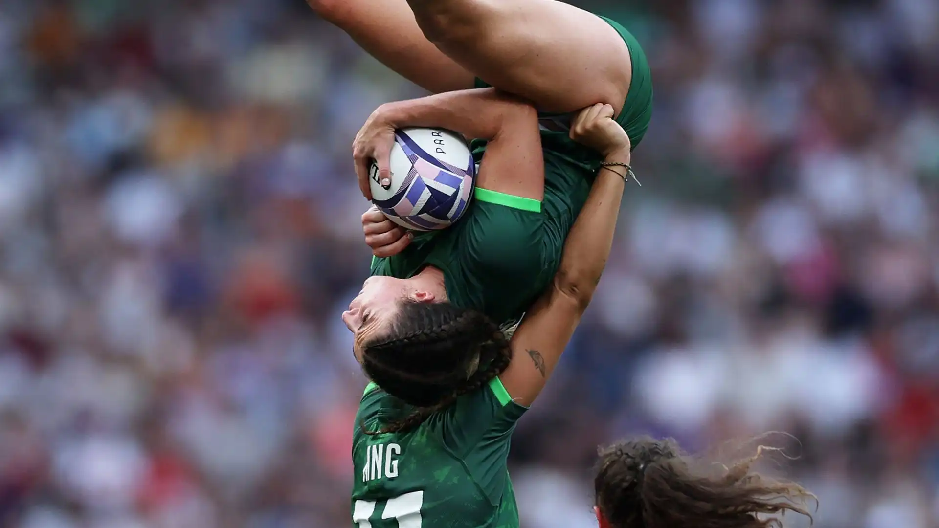 La King ha salvato la compagna Emily Lane durante la partita contro la Gran Bretagna alle Olimpiadi di Parigi