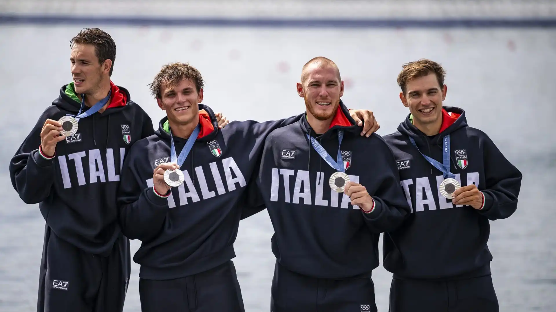 Giacomo Gentili, Andrea Panizza, Luca Rambaldi, Luca Chiumento si sono arresi solo all'Olanda nella finale del quattro di coppia