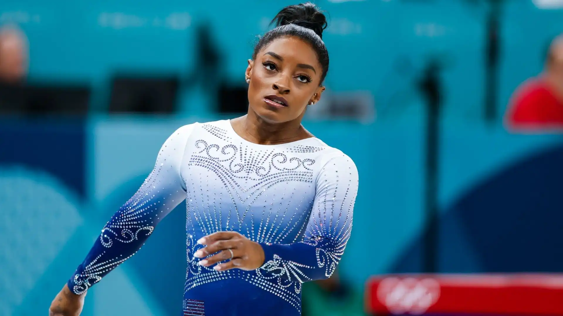 Sbavatura di Simone Biles alla trave