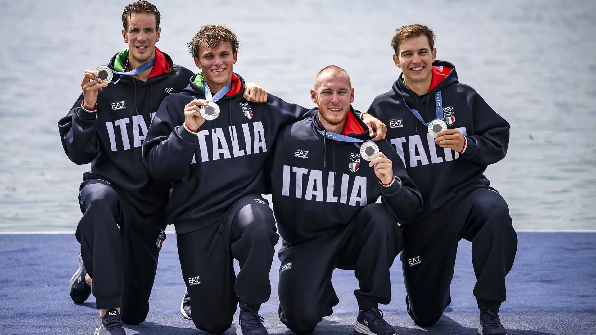 Luca Chiumento - Andrea Panizza - Giacomo Gentili - Luca Rambaldi
Canottaggio - 4 Di Coppia (4x)
Argento