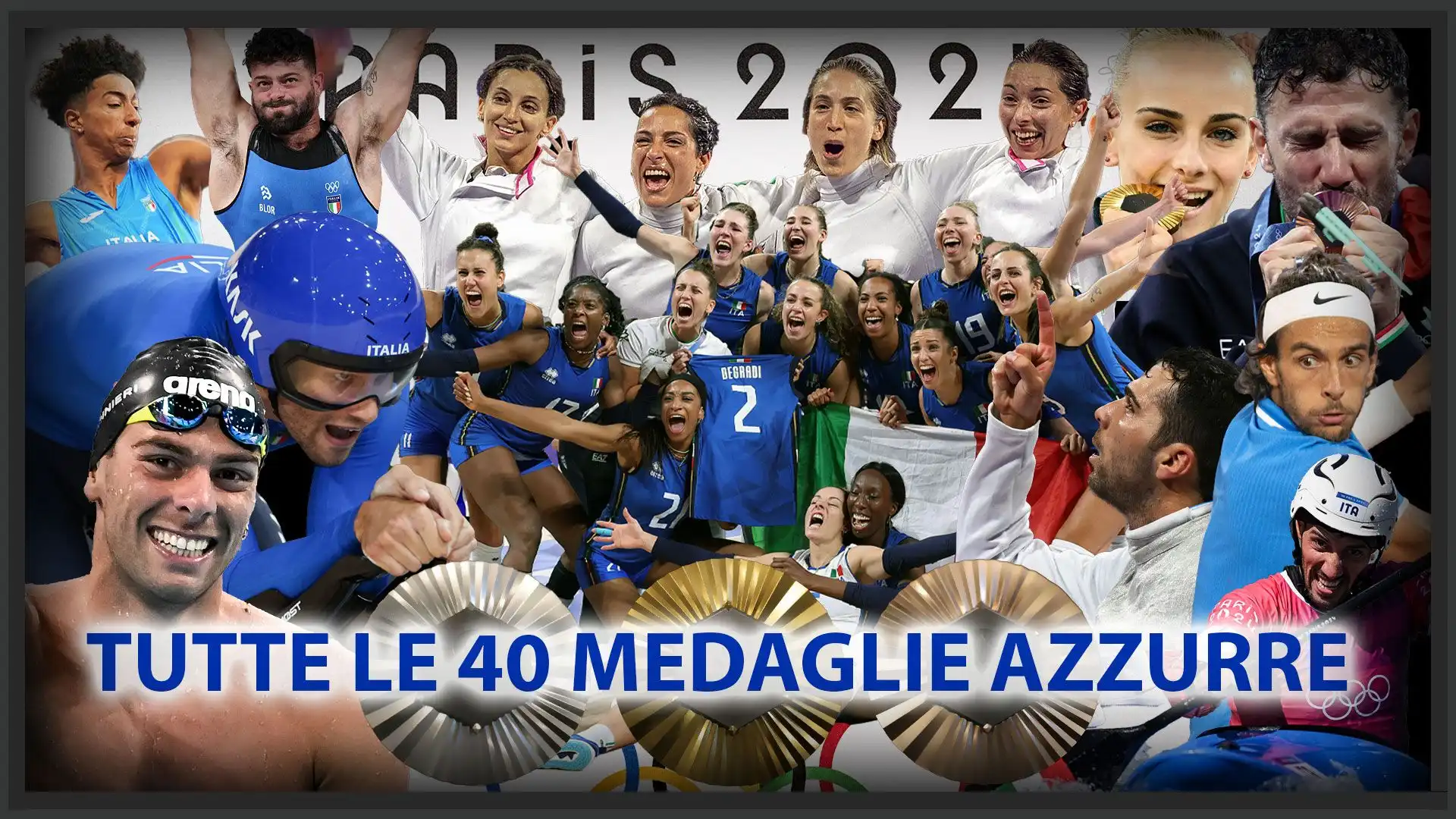 Tutte le 40 medaglie conquistate dagli Azzurri alle Olimpiadi di Parigi 2024