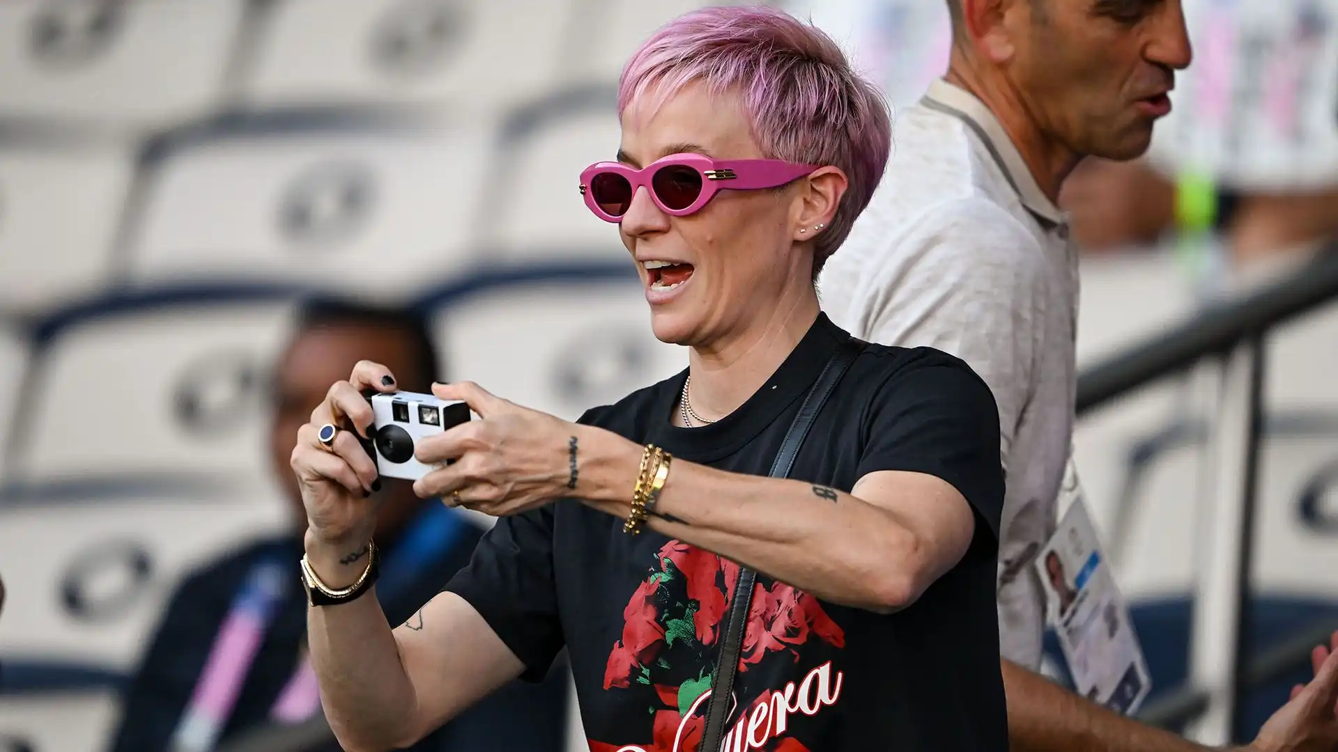 Rapinoe si è presentata molto carica al Parco dei Principi