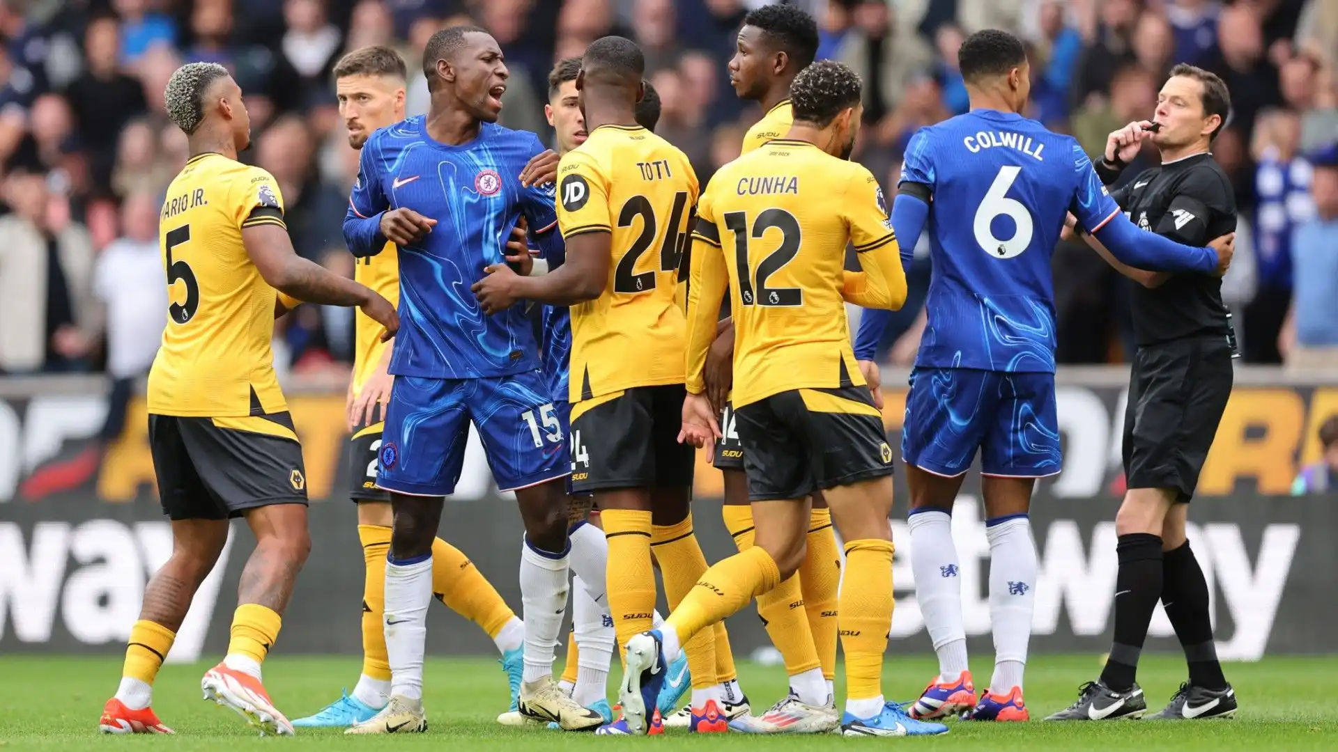 Scene molto brutte quelle viste durante Wolverhampton-Chelsea