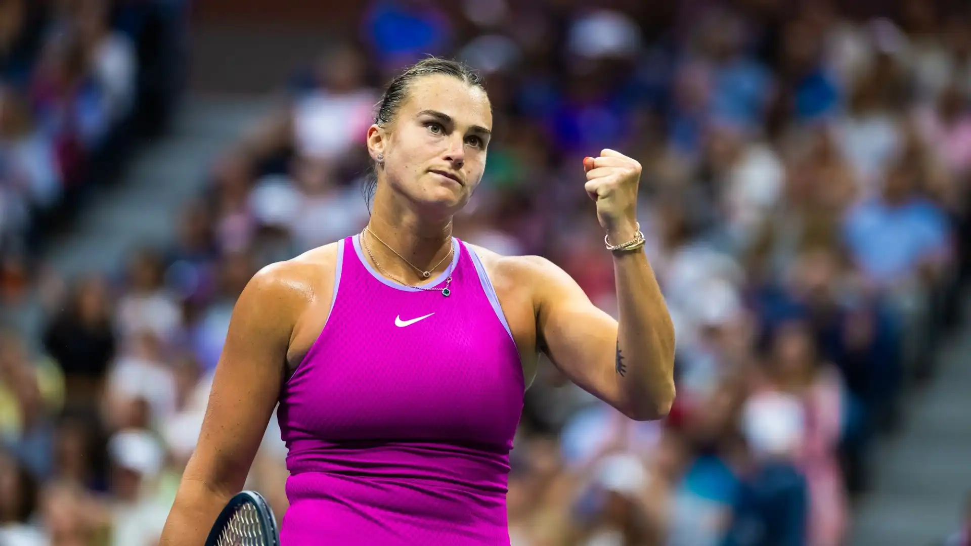 Eleganza e potenza per Aryna Sabalenka