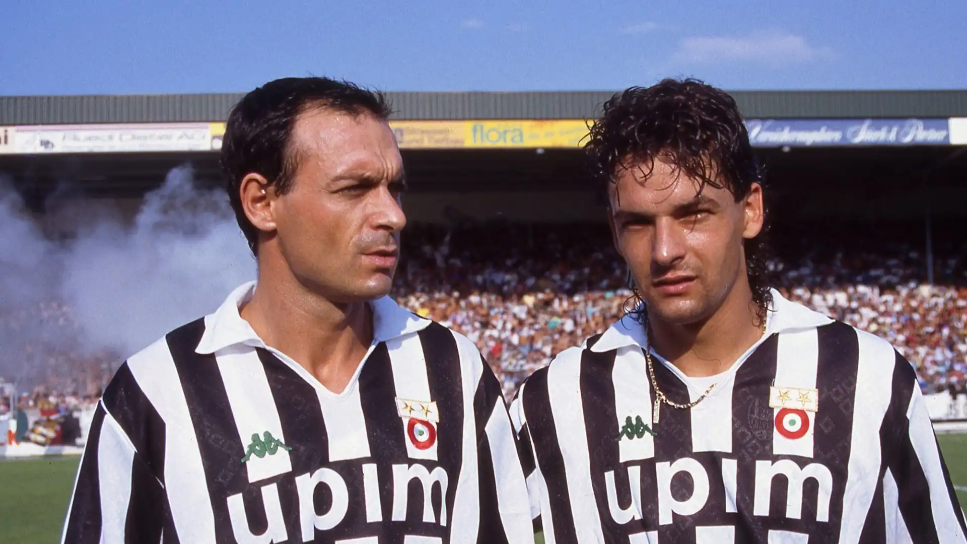 Qui Schillaci con il suo amico Baggio ai tempi della Juventus