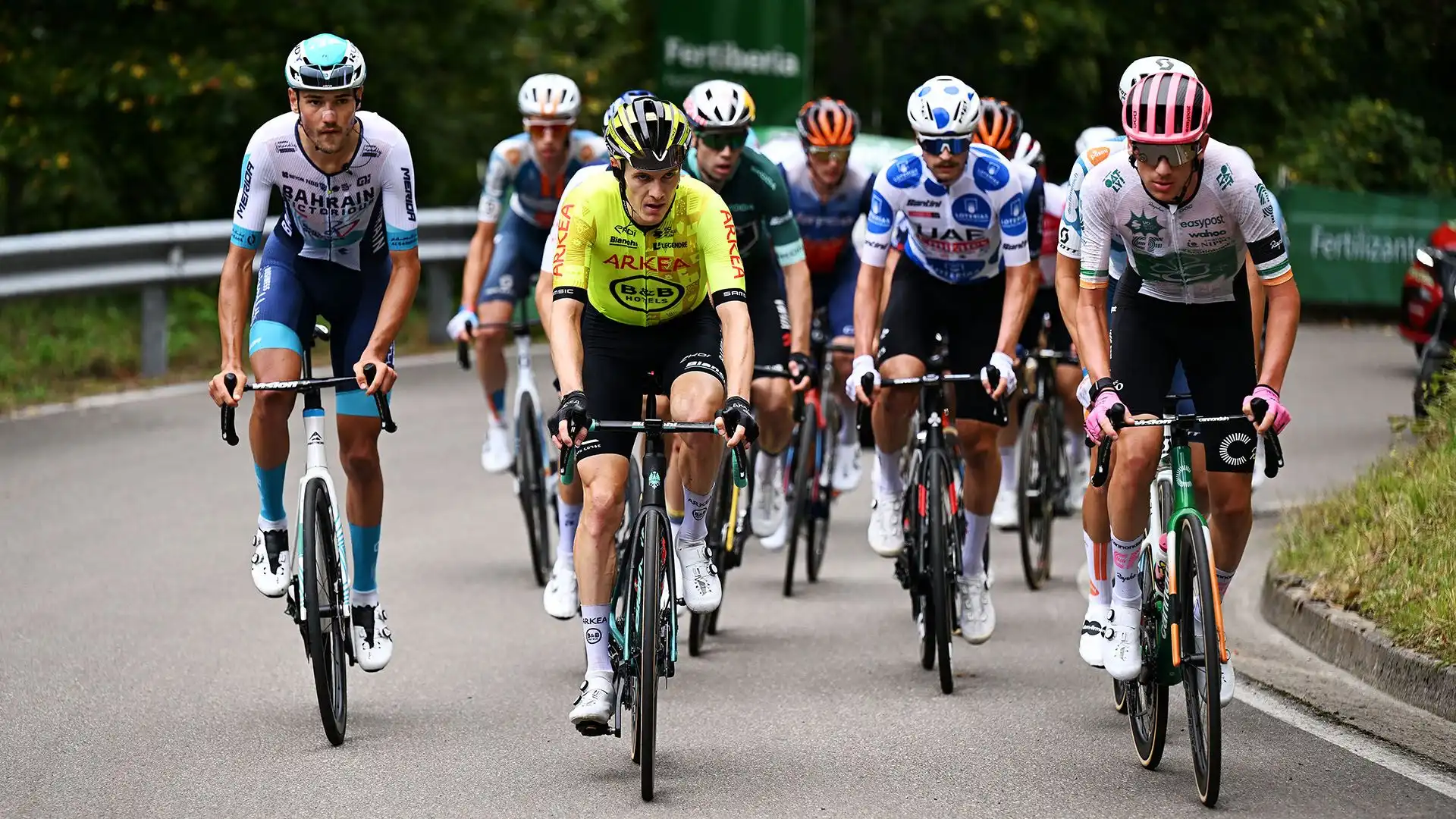 Van Aert ha perso il controllo della sua bici durante una discesa