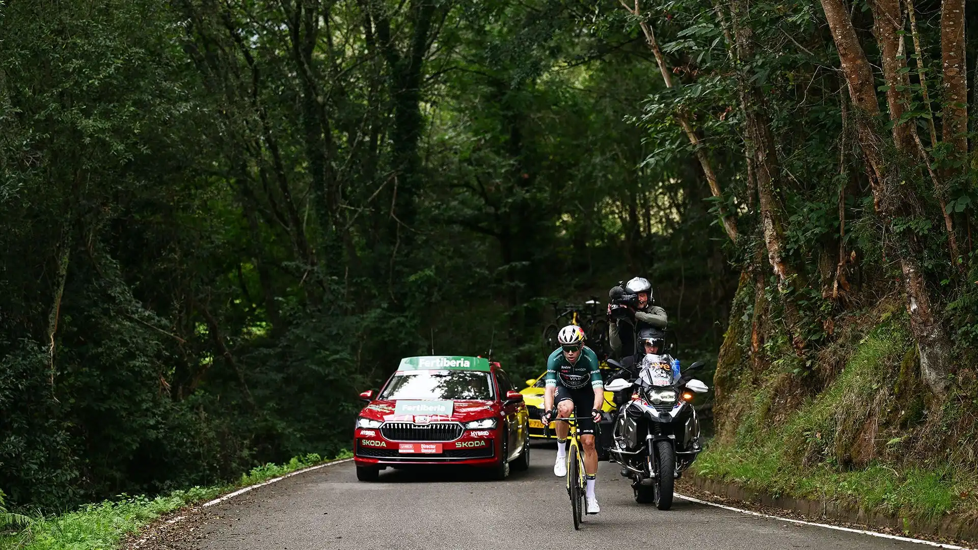 Il ciclista era davanti a tutti nella classifica degli scalatori e in quella a punti