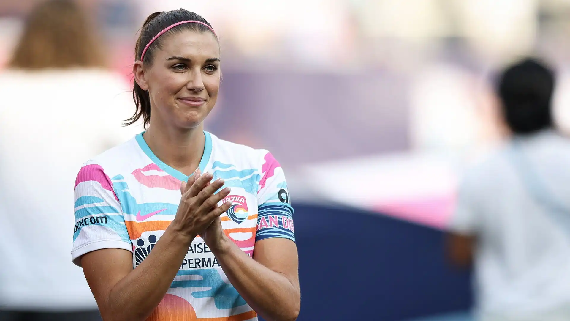 Ovviamente Alex Morgan era molto emozionata