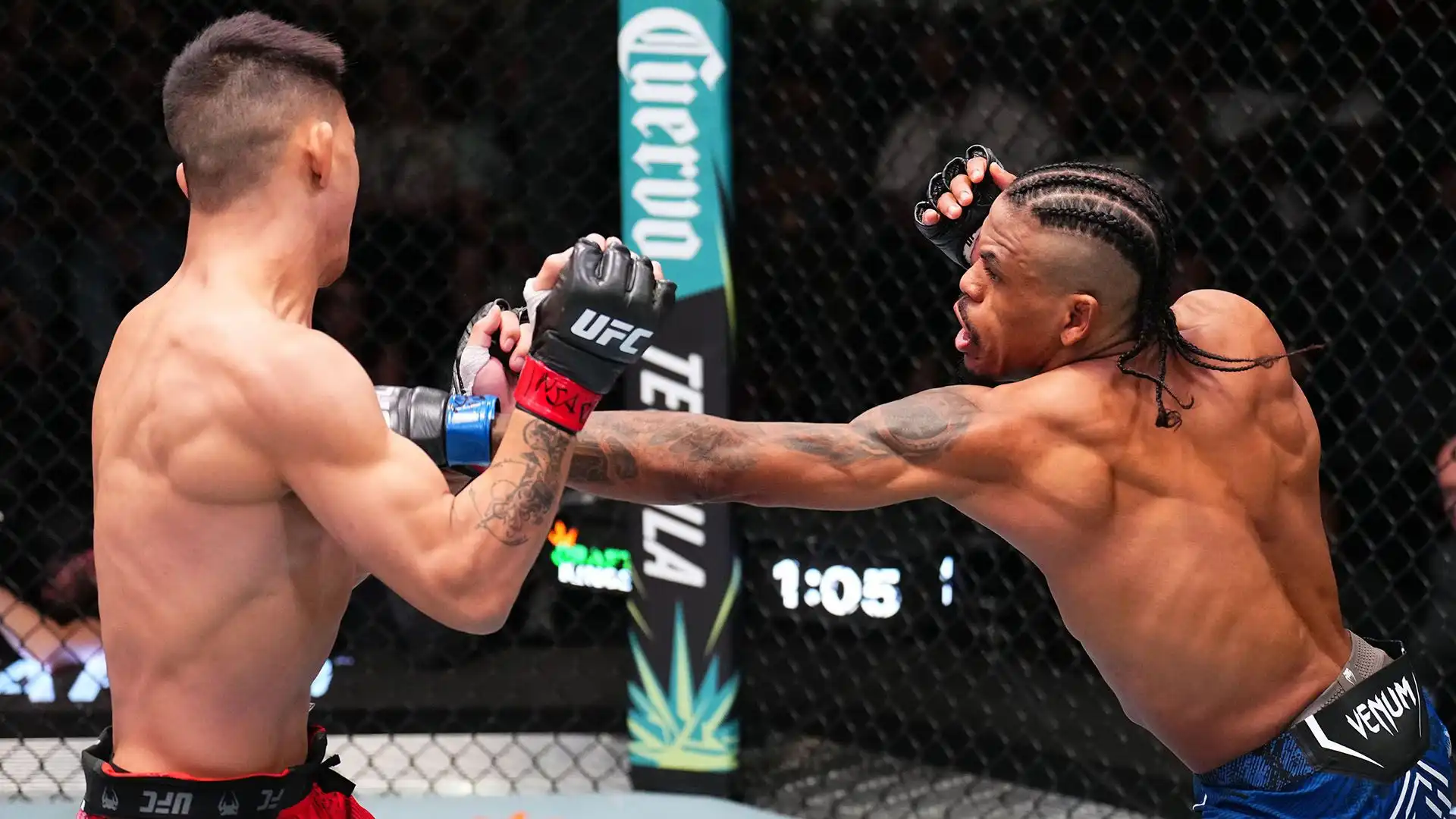 Rongzhu ha invece vinto 25 incontri in UFC, perdendone 6