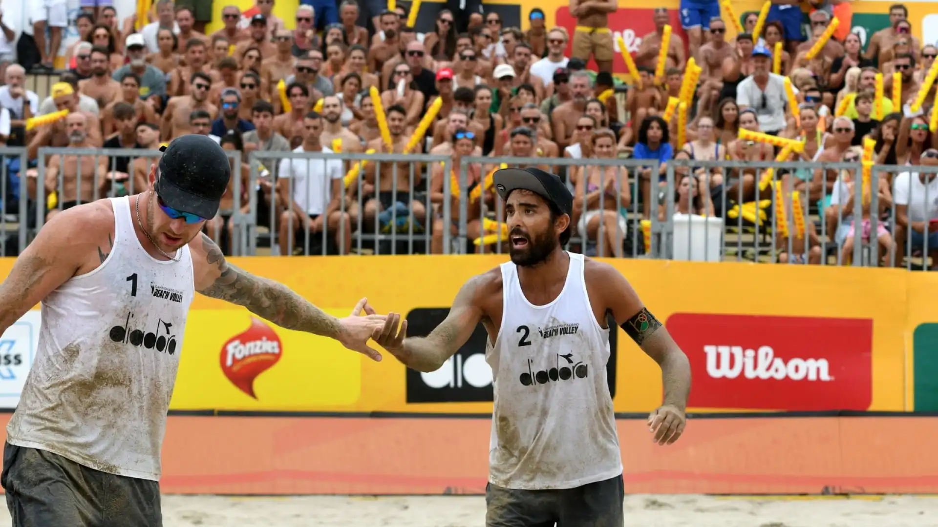 Semifinale Maschile: Lupo/Zaytsev vs Benzi/Bonifazi: 1-2 (18-21, 21-16, 12-15)