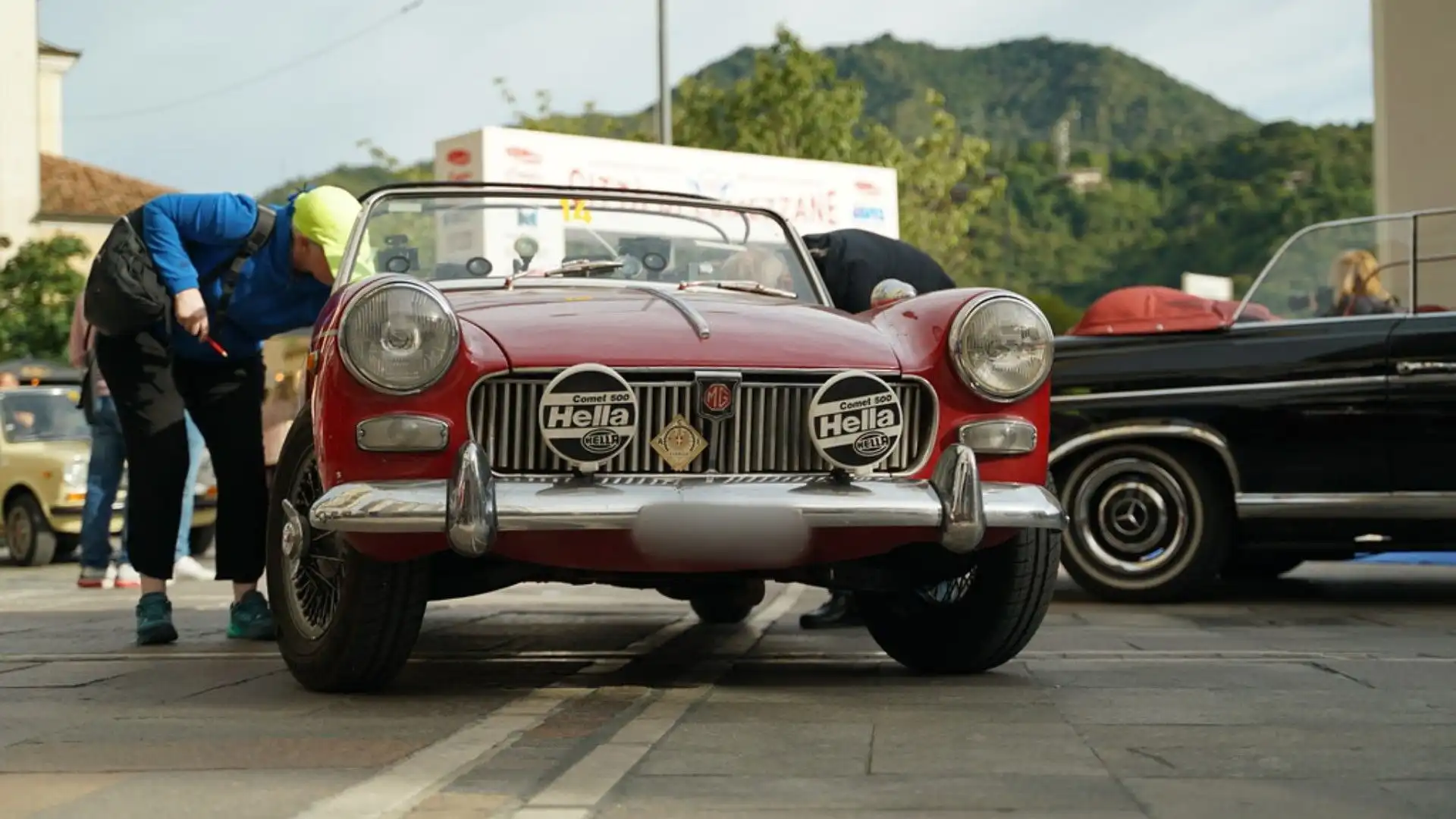 Anche una splendida MG Midget alla XXIII edizione del Città di Lumezzane