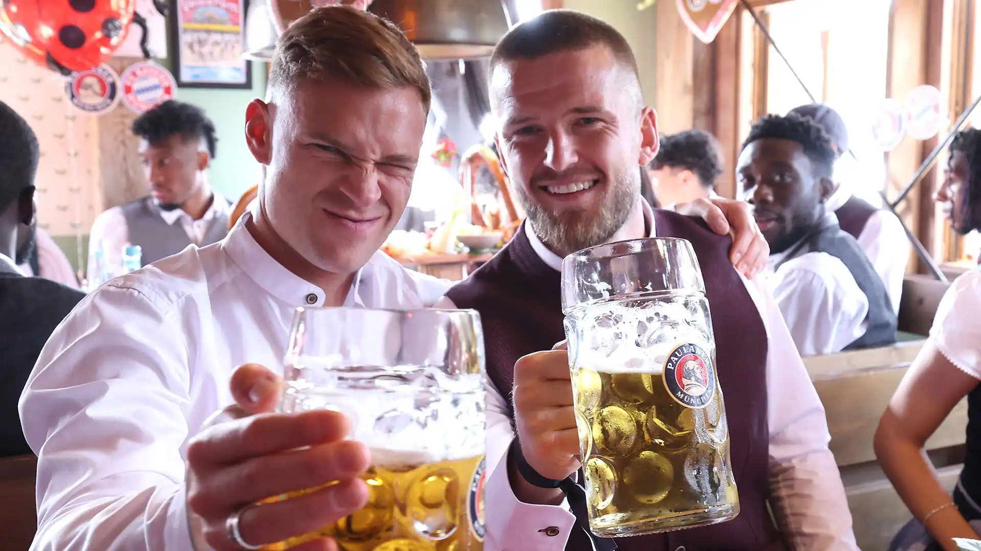 Kimmich festeggia insieme a Dier