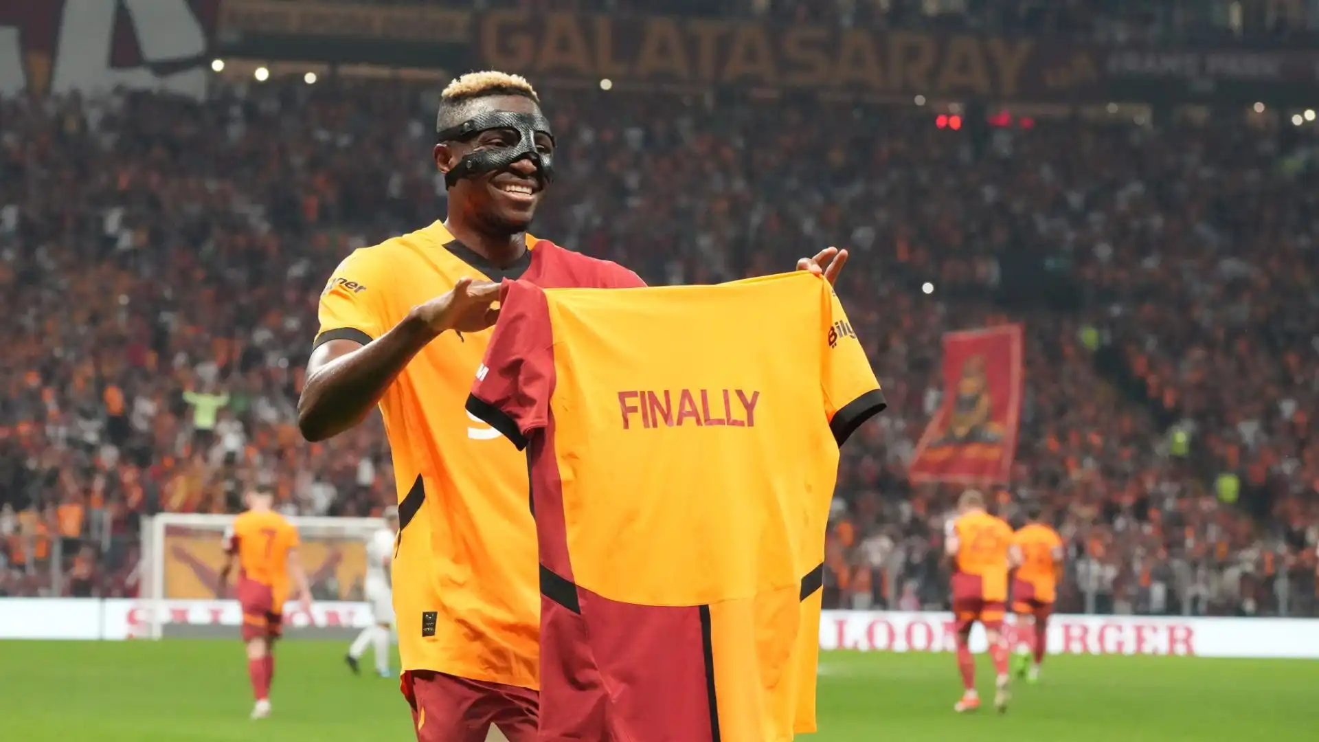 Osimhen era alla sua quarta partita con il Galatasaray e in precedenza non aveva ancora trovato la via del gol