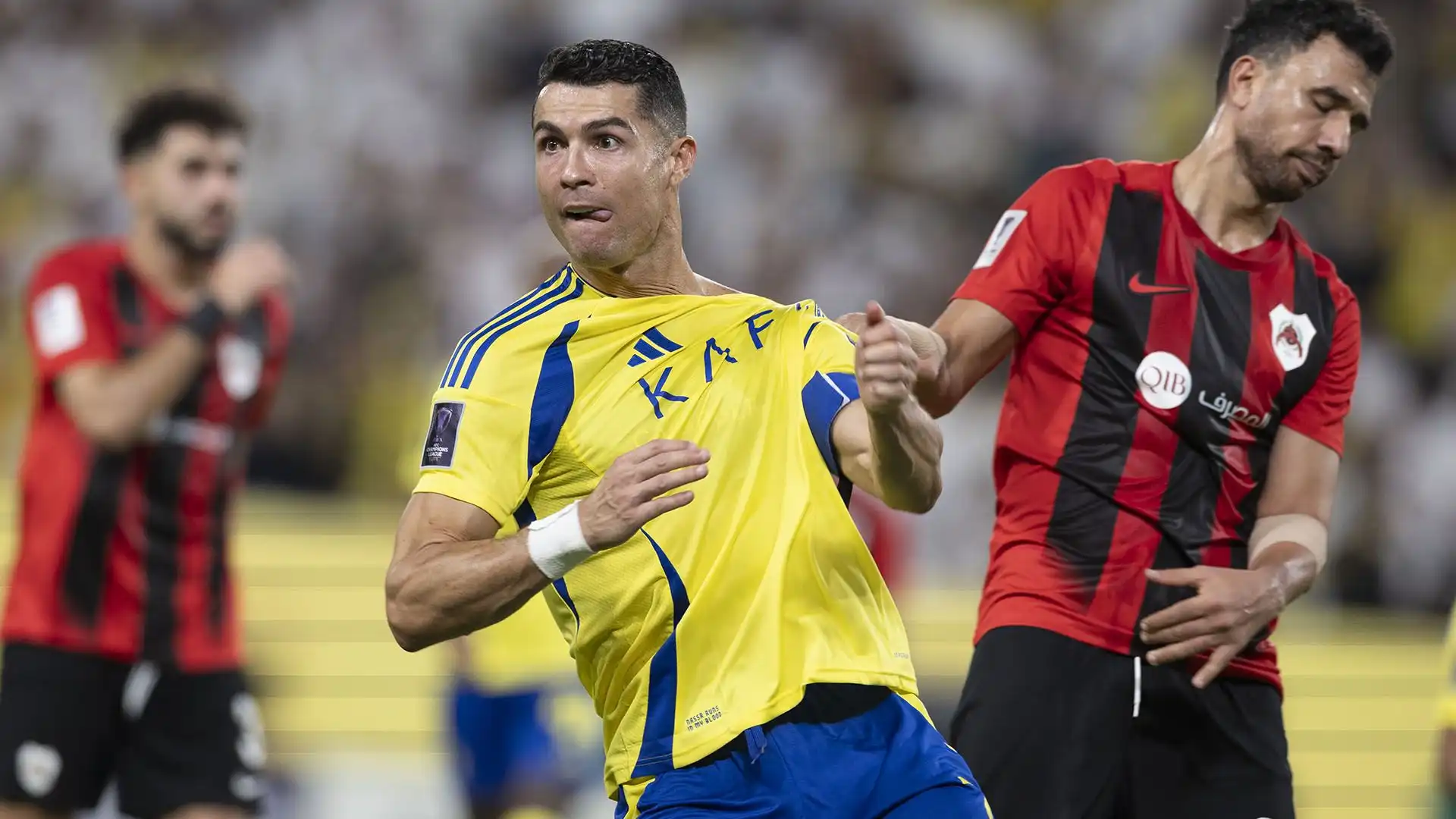 CR7 ha guidato alla vittoria l'Al-Nassr nella partita contro l'Al Rayyan, gara valida per la Champions League asiatica