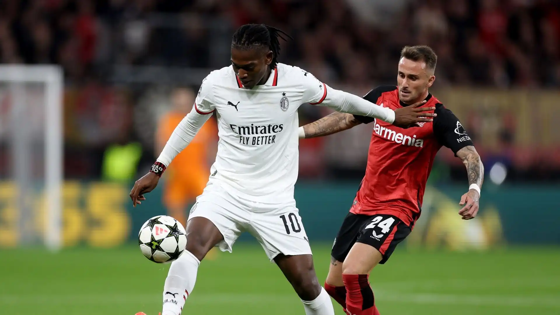 Il Bayer Leverkusen ha piegato per 1-0 i rossoneri grazie alla rete di Boniface