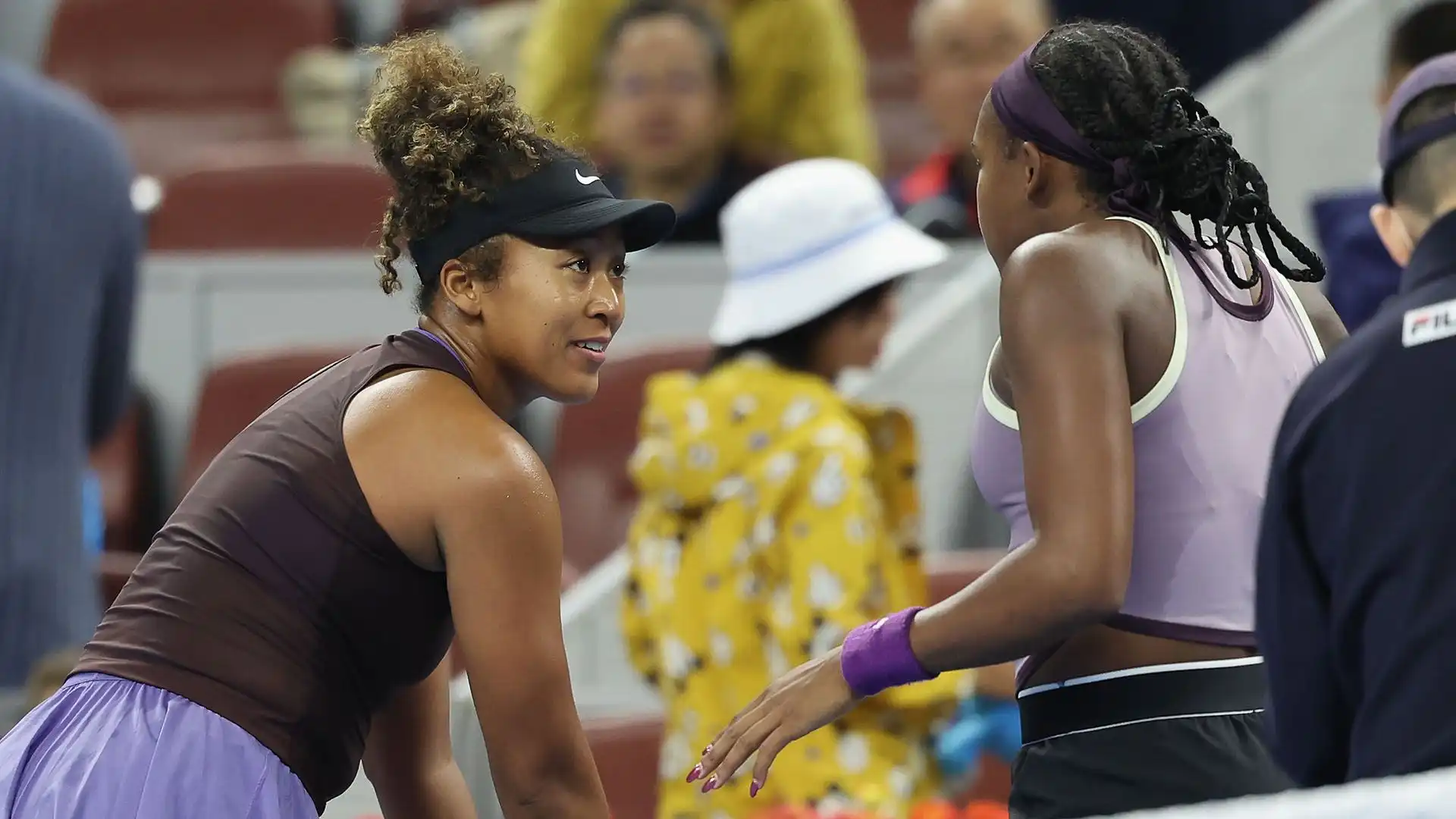 Gauff al termine della partita si è avvicinata ad Osaka, che è rimasta sorpresa dalla richiesta della sua avversaria