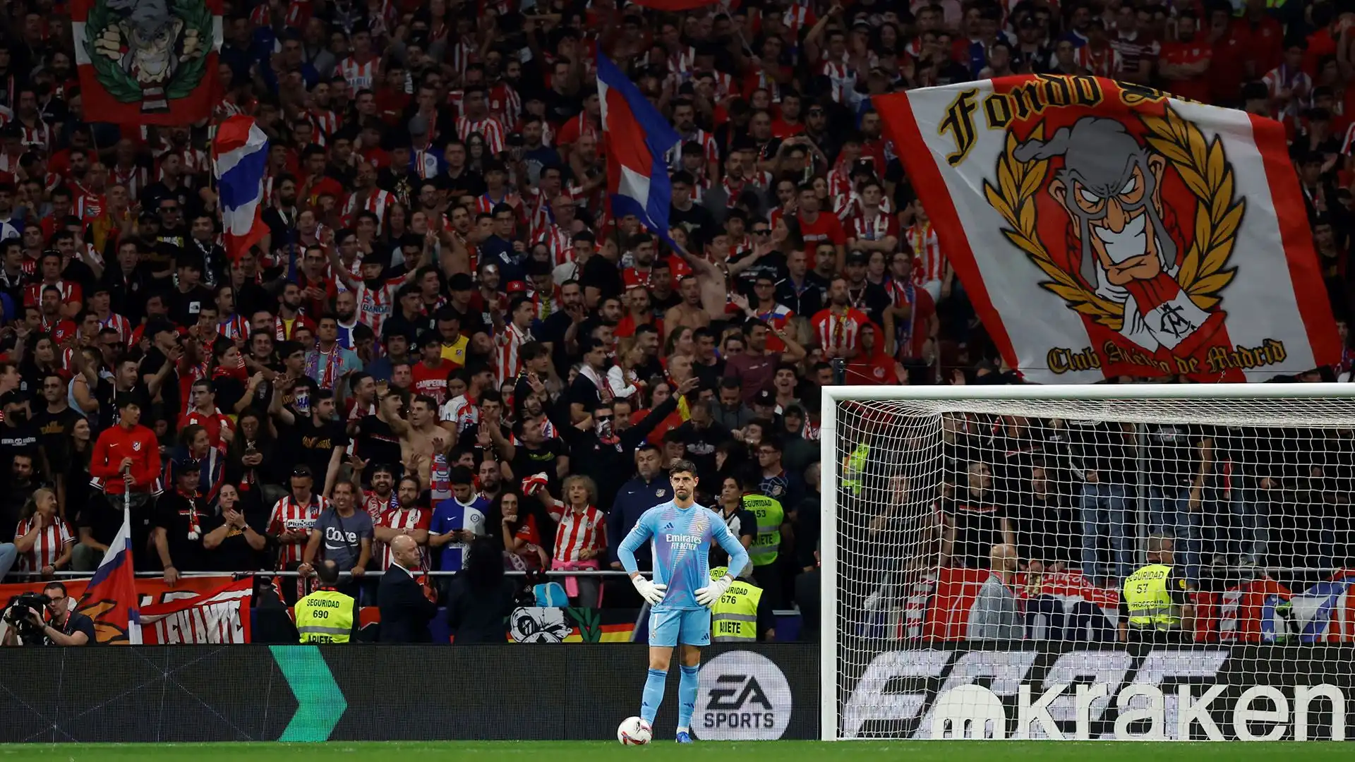 Scene molto tristi quelle viste durante Atletico Madrid-Real Madrid