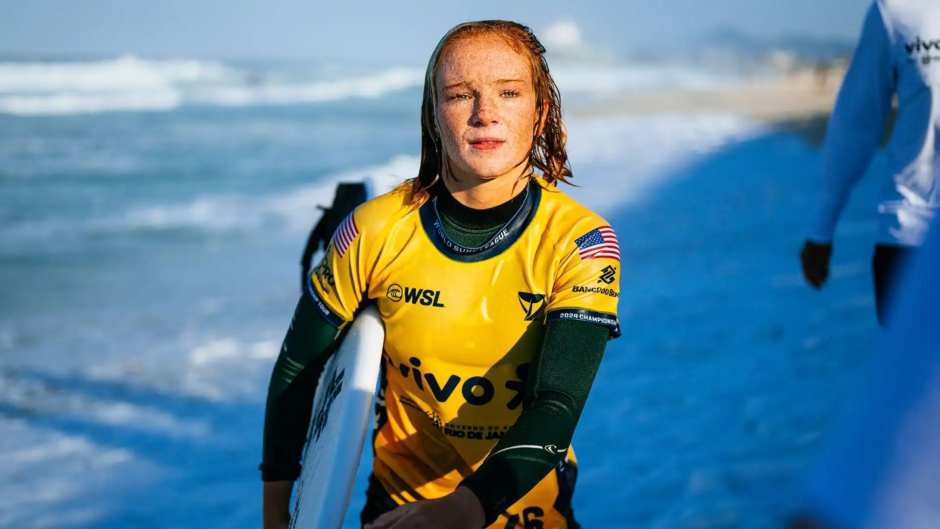 Caitlin Simmers: surfista 18enne, ha partecipato alle Olimpiadi di Parigi. E' stata nominata rookie dell'anno nel 2023