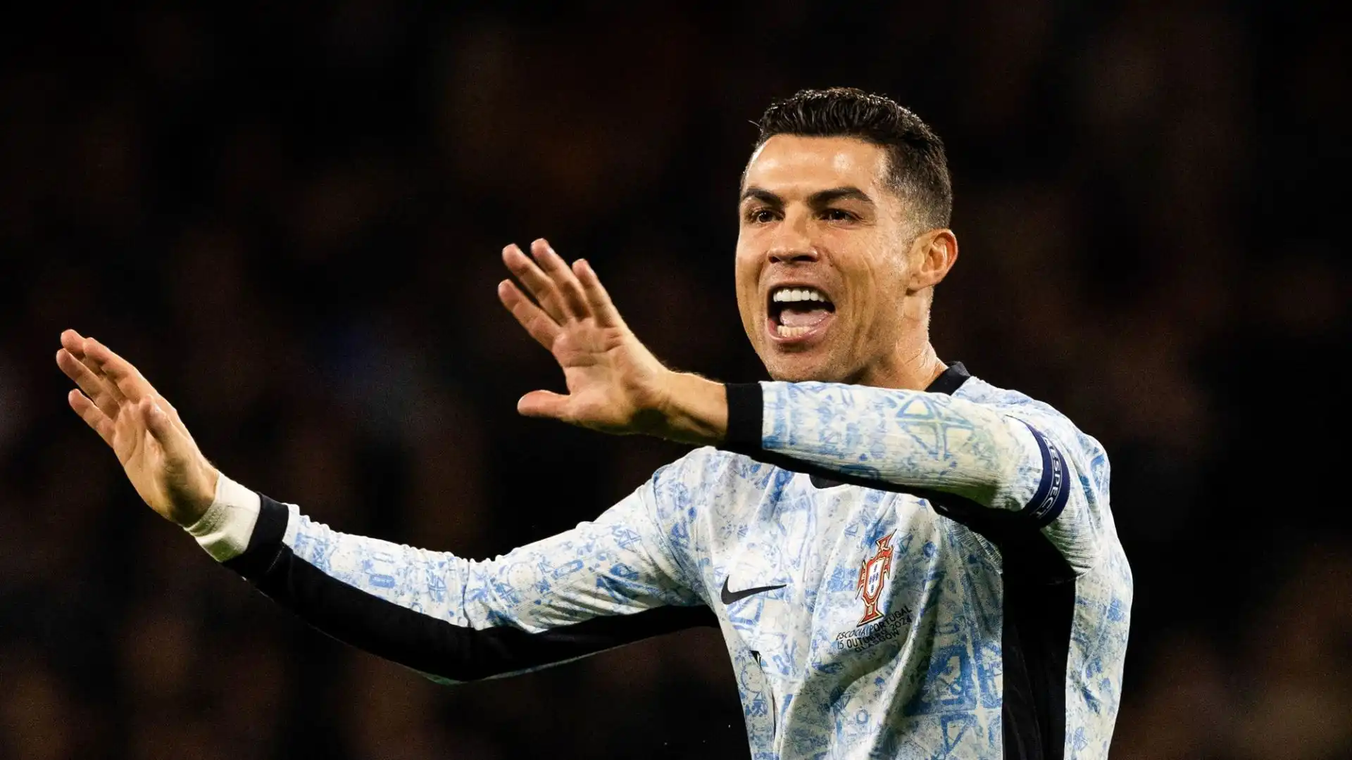 CR7 si è infuriato e ha protestato con gesti plateali