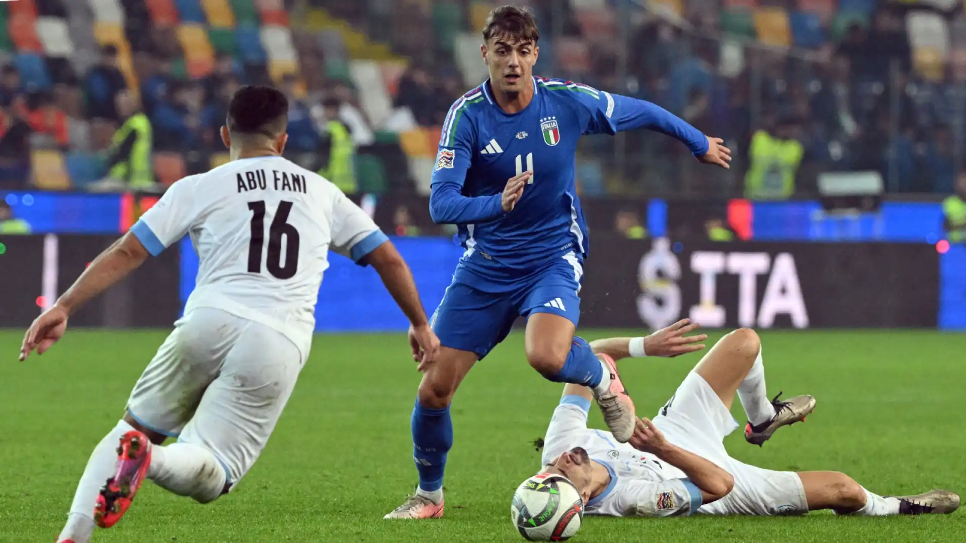 Serata da incorniciare per molti azzurri, per Daniel Maldini, all'esordio, per esempio