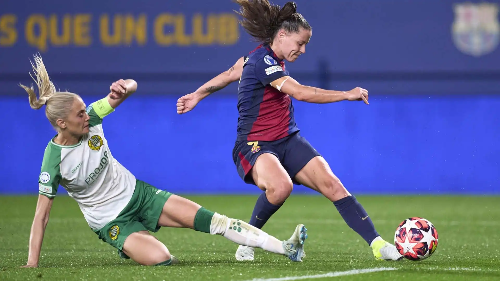 Grazie alla netta vittoria sull'Hammarby, il Barcellona è salito al secondo posto in classifica