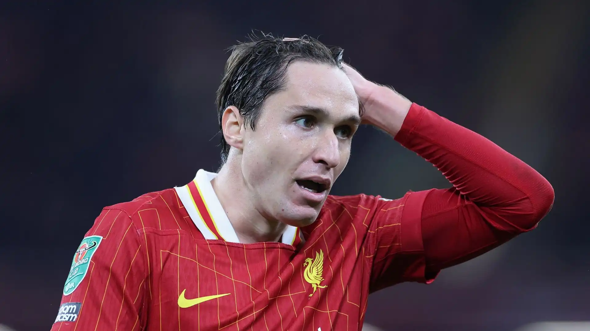 Federico Chiesa è in difficoltà a Liverpool