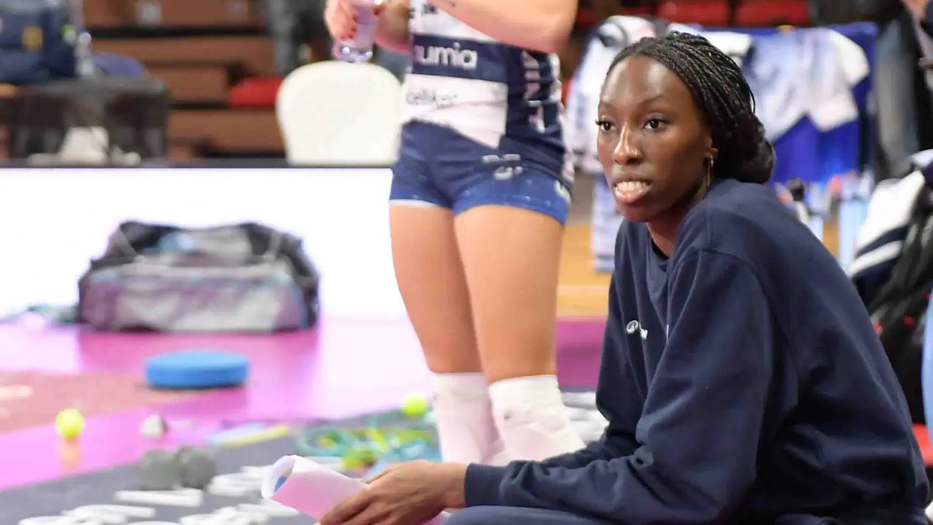 Paola Egonu è rimasta ancora a guardare nell'ultima partita della Numia Vero Volley Milano.