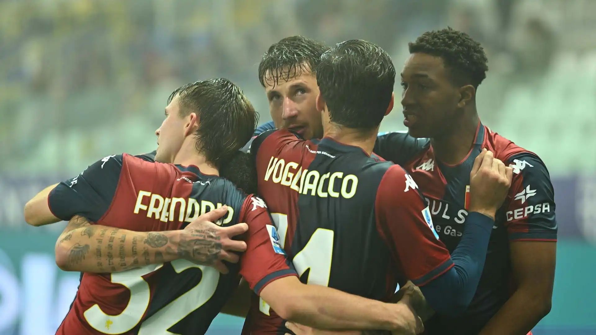 Il Genoa era in vantaggio per 1-0: gol di Pinamonti