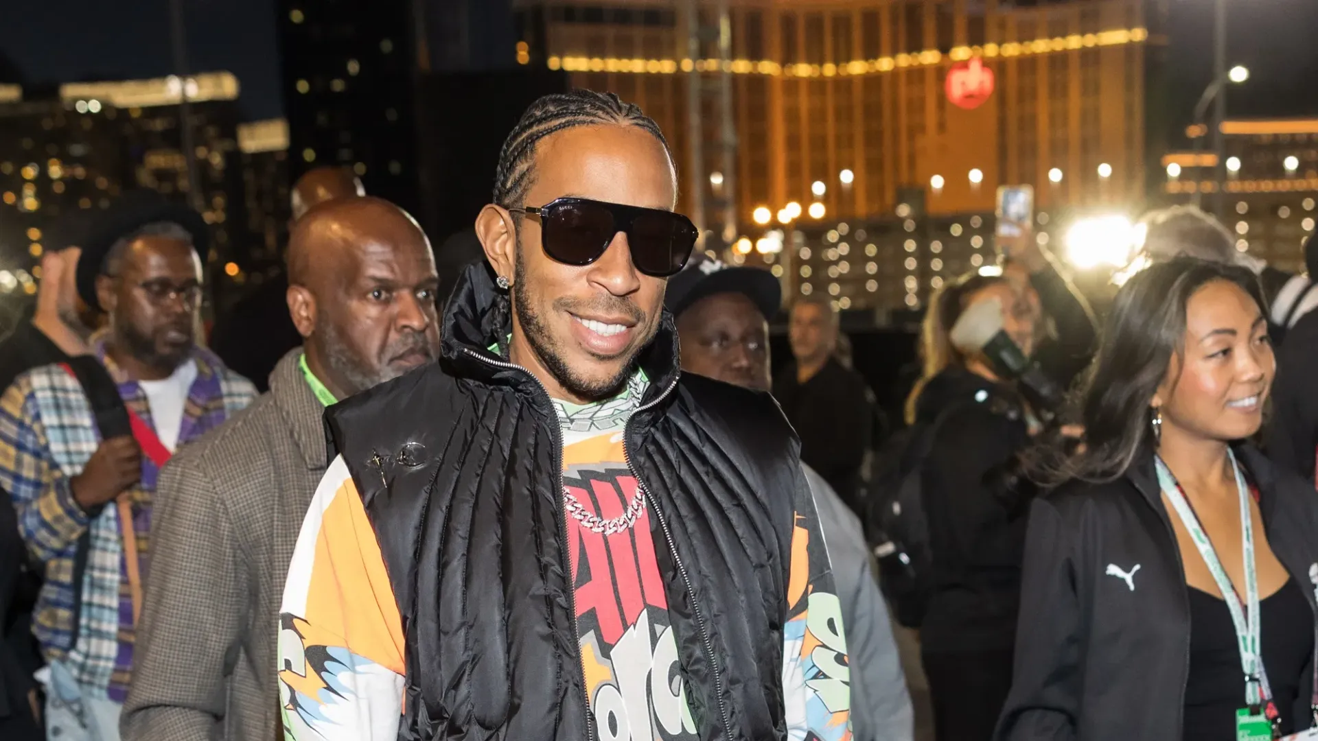 Il rapper Ludacris ha tenuto anche un concerto prima dell'evento