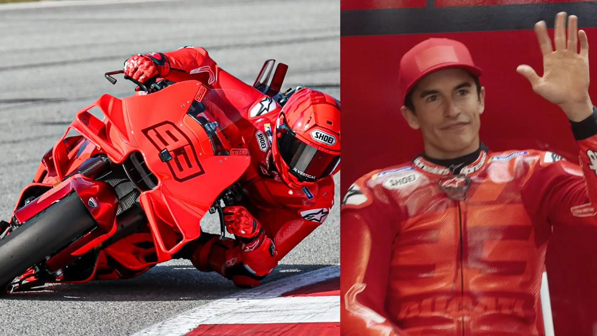 Le immagini di Marc Marquez sulla Ducati ufficiale