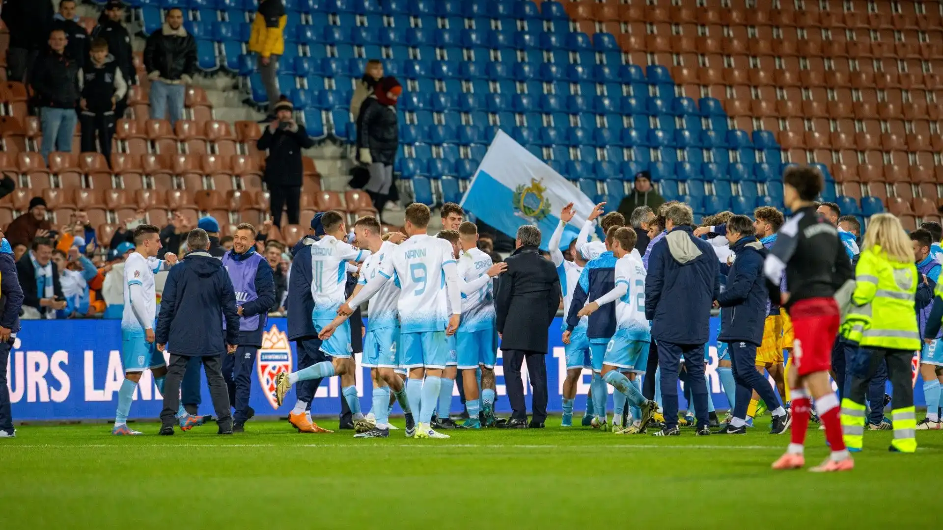 Terza vittoria in 210 partite giocate, storica serata per San Marino. Le foto (foto: ©FSGC)