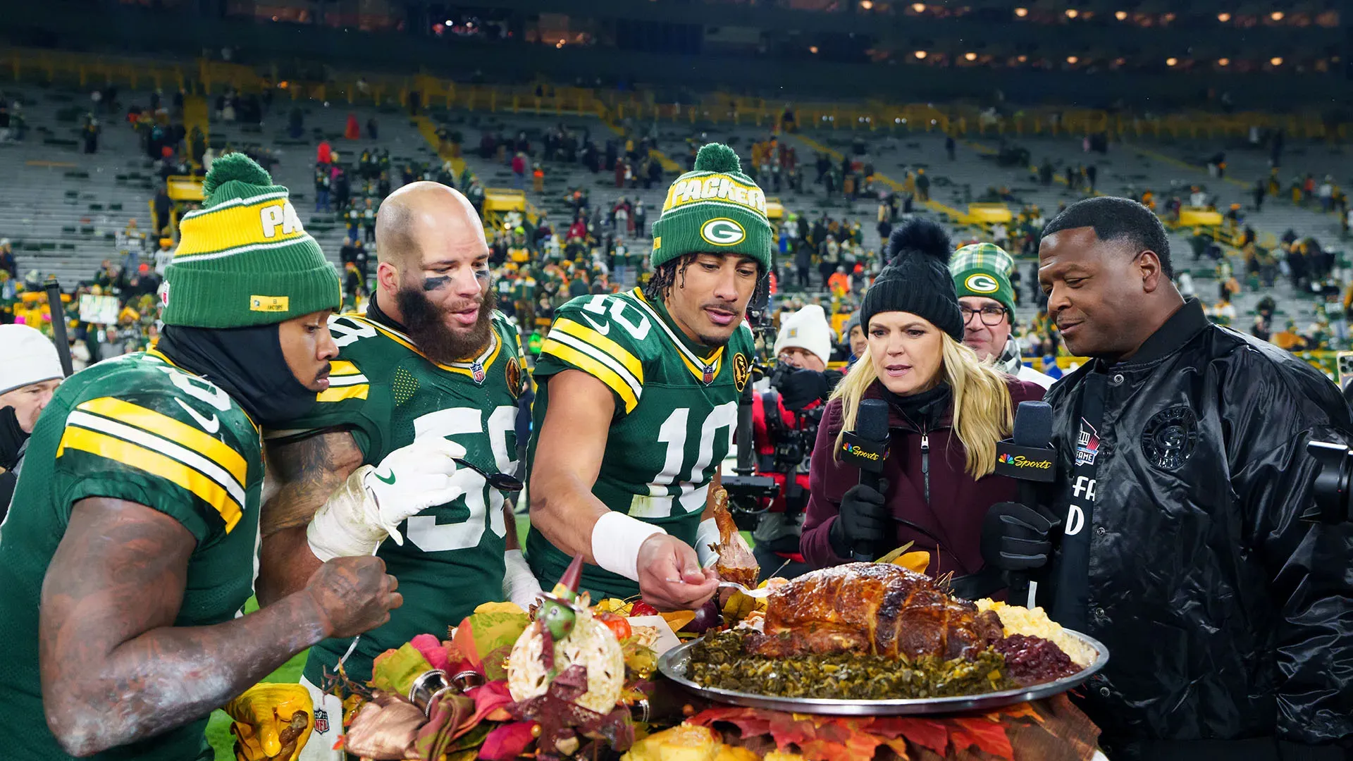 I giocatori di NFL hanno festeggiato il Thanksgiving Day