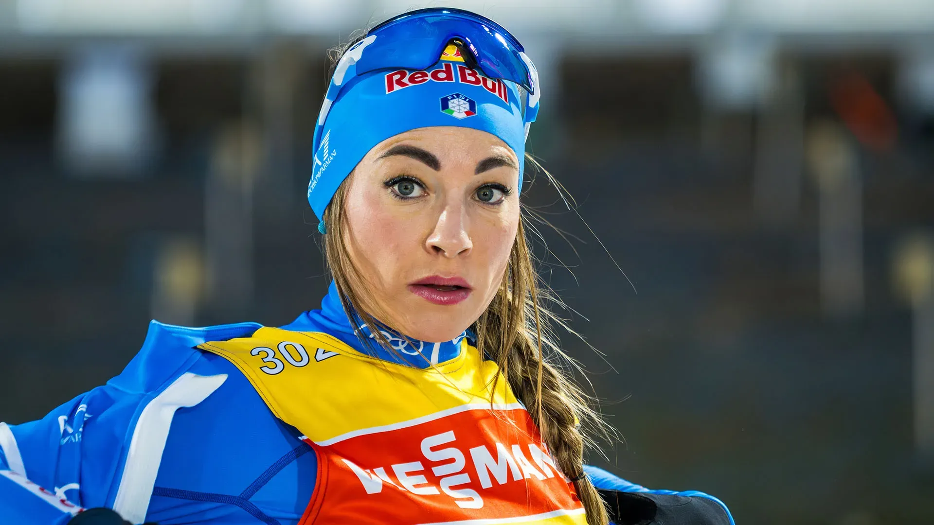 E' la terza atleta nella storia ad aver vinto in tutti i sette formati di gara del biathlon