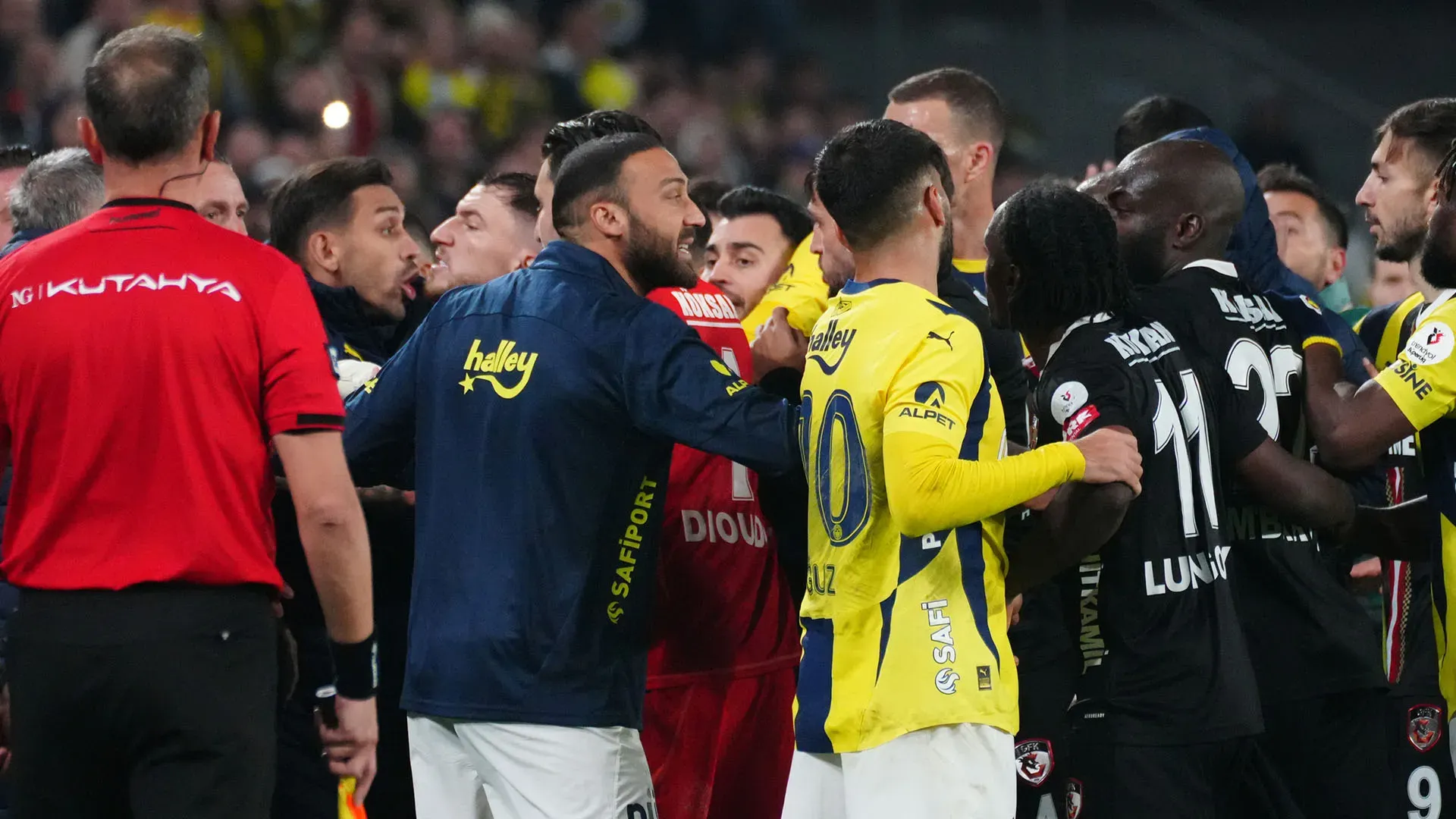 I calciatori del Gaziantep erano nervosi per la sconfitta