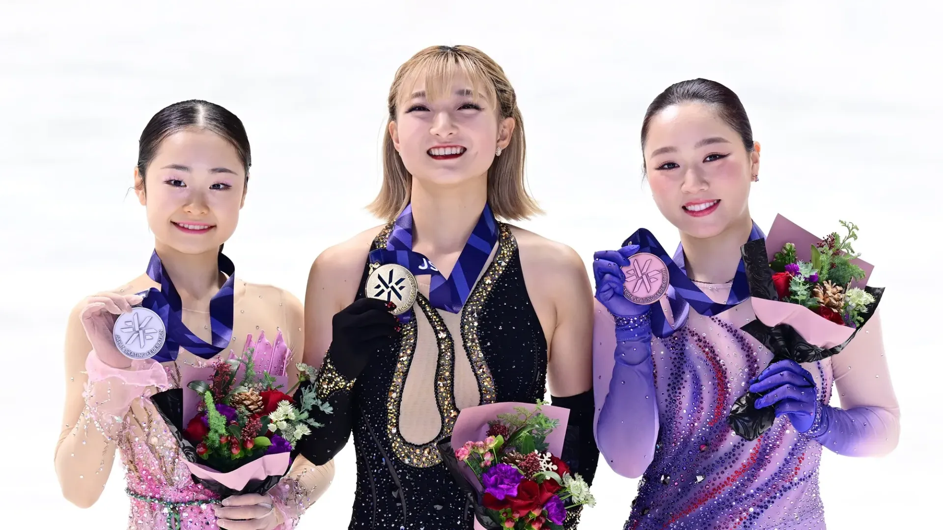 Sul podio insieme a Kaori Sakamoto e Mao Shimada anche Wakaba Higuchi