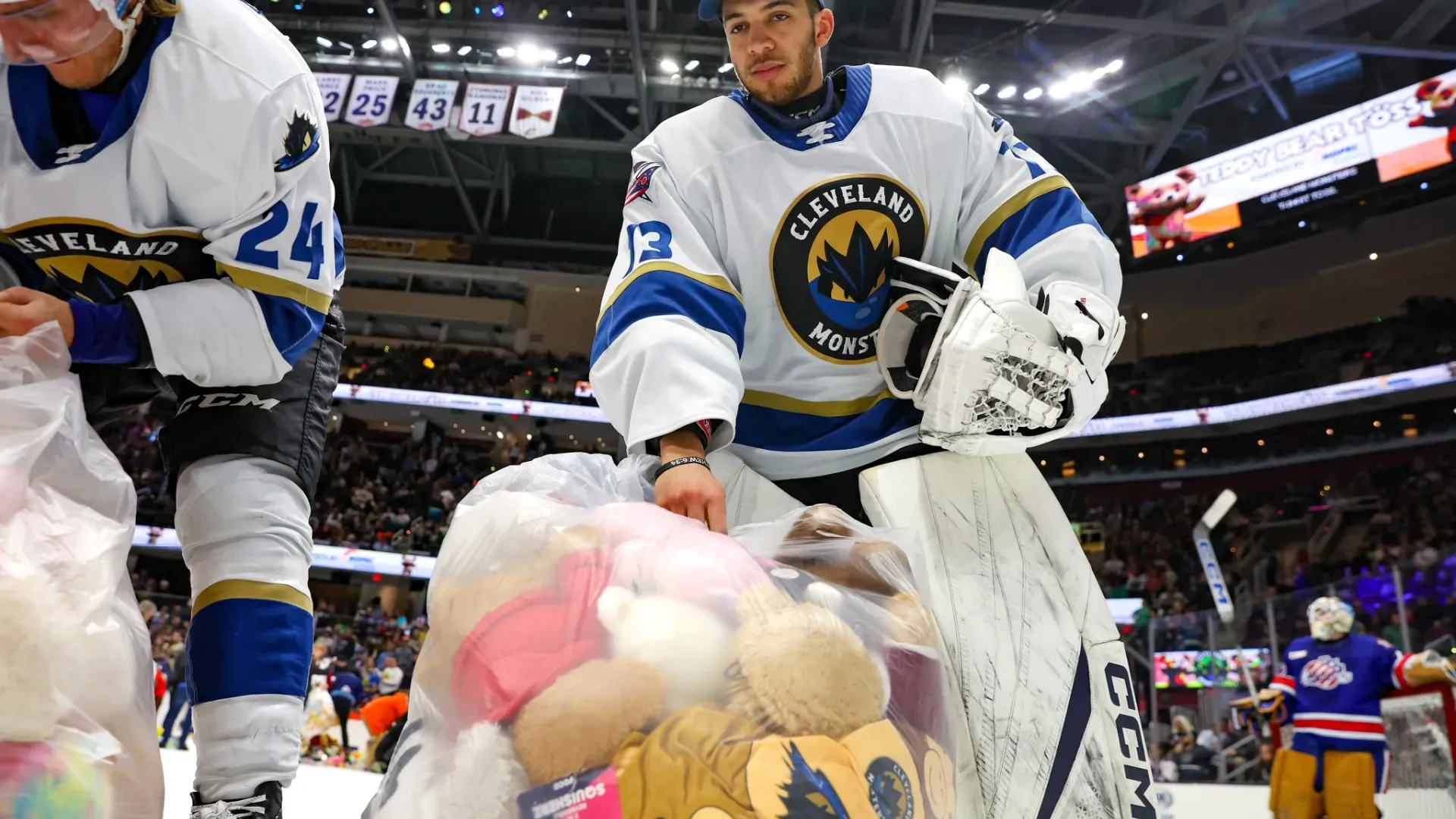 Si tratta del tradizionale Teddy bear toss