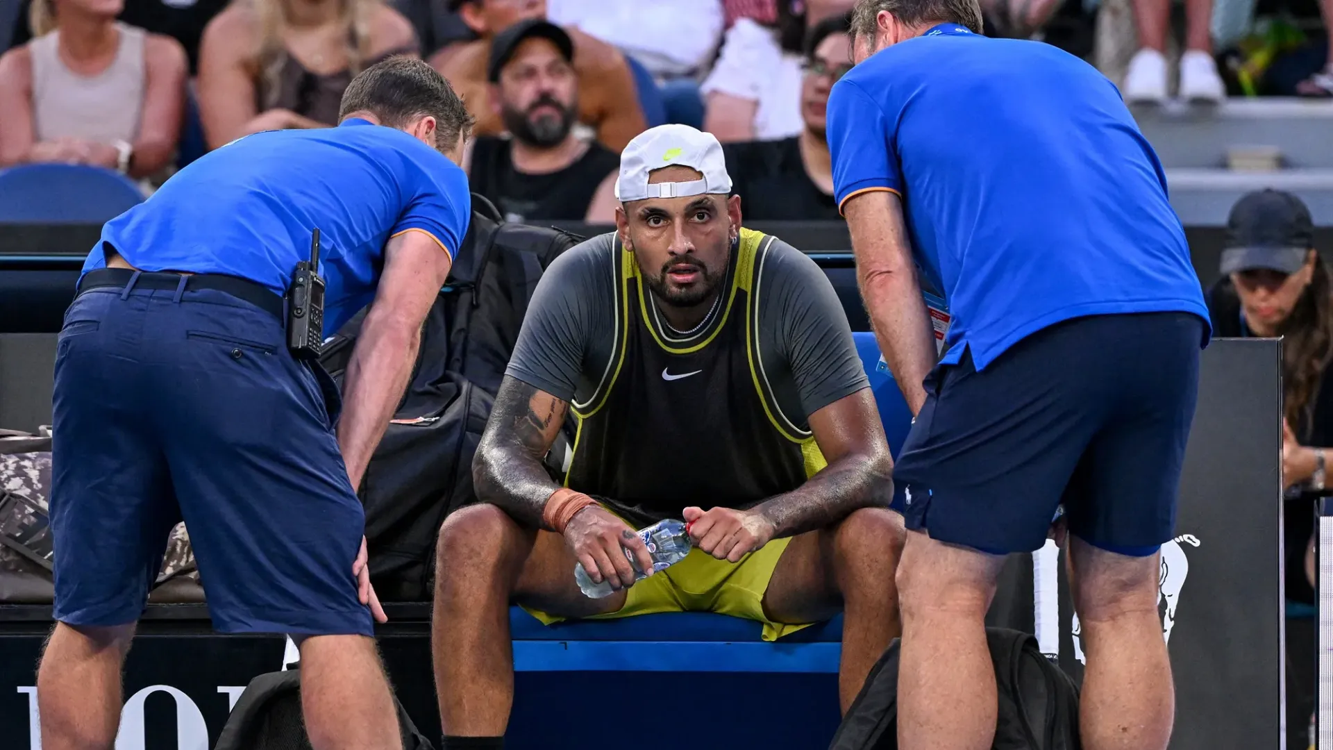 Kyrgios ha lasciato il campo molto abbattuto