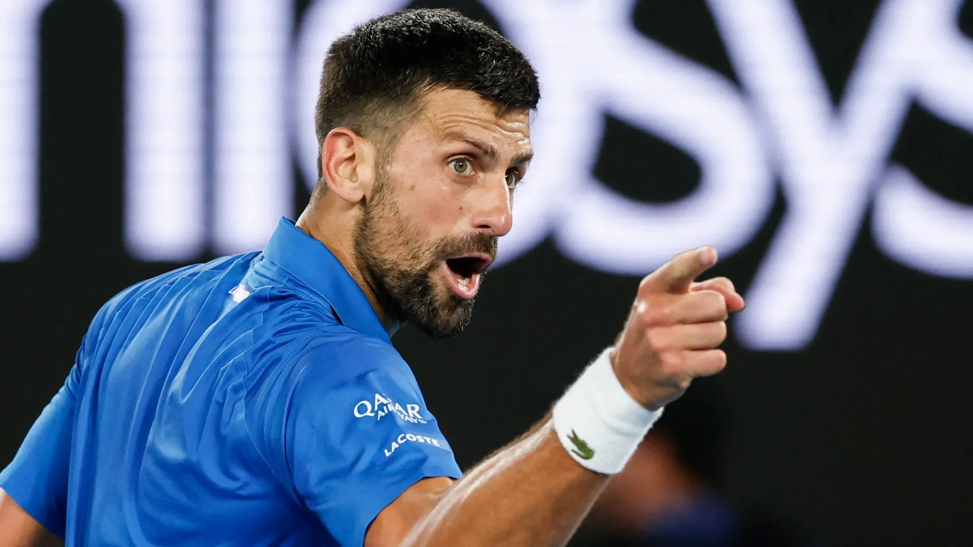 Novak Djokovic provoca il pubblico