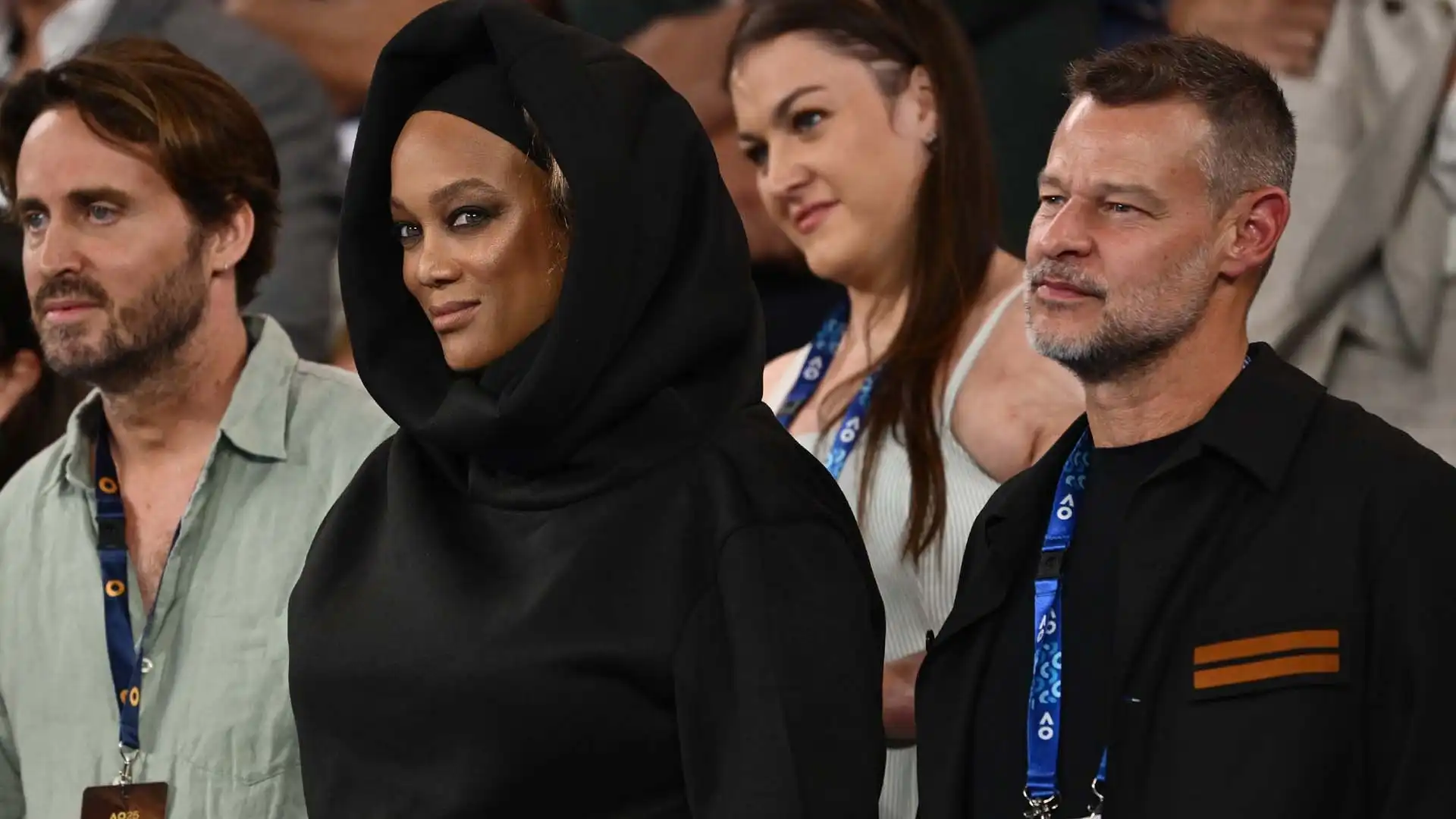 Sugli spalti c'era anche la supermodella Tyra Banks