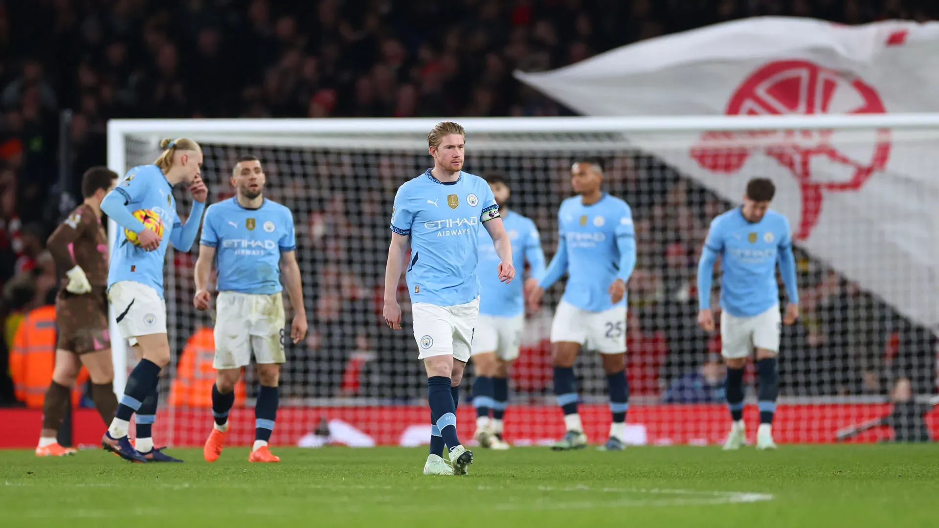 Il Manchester City ha subìto contro l'Arsenal la settima sconfitta in campionato