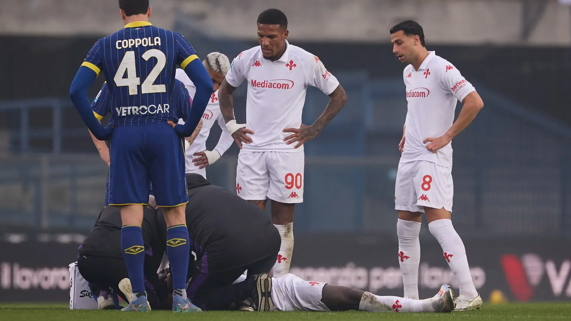 Grande paura per l'attaccante della Fiorentina