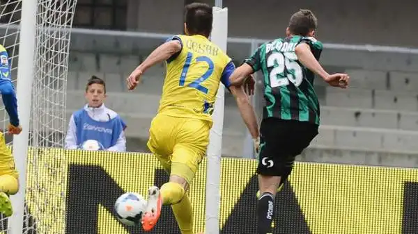 Chievo-Sassuolo 0-1. Cesar 5. La facilità con cui si fa buggerare in velocità da Berardi (che segna un gol pesantissimo in funzione salvezza) non gli fa certo onore.