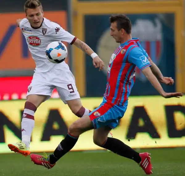 Cagliari-Torino 1-2. Immobile 7. Mattia chiama, Ciro risponde. Il centravanti granata si porta a quota 18 reti in campionato segnando dopo una gara non memorabile. Come vuole il pedigree del bomber.