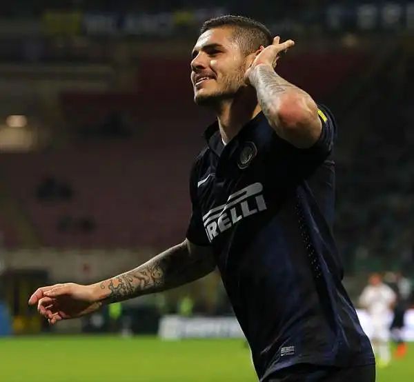 Icardi non basta, 2-2 dell'Inter a San Siro. Il Bologna risponde due volte all'ex sampdoriano, prima di un rigore sbagliato da Milito nel finale.