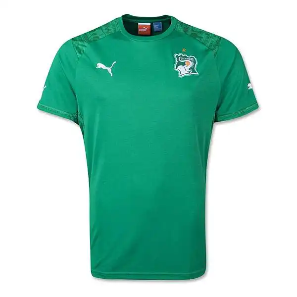 Verde la seconda maglia della Costa d'Avorio.
