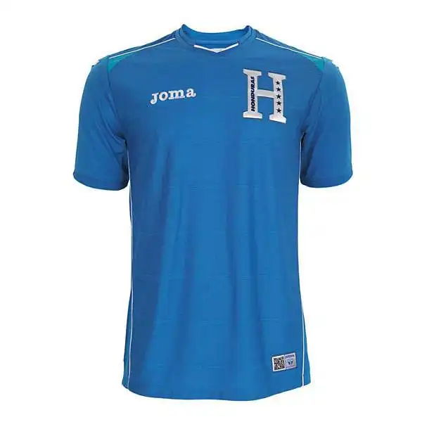 Anche nella seconda maglia dell'Honduras la 'acca' è ben evidenziata.